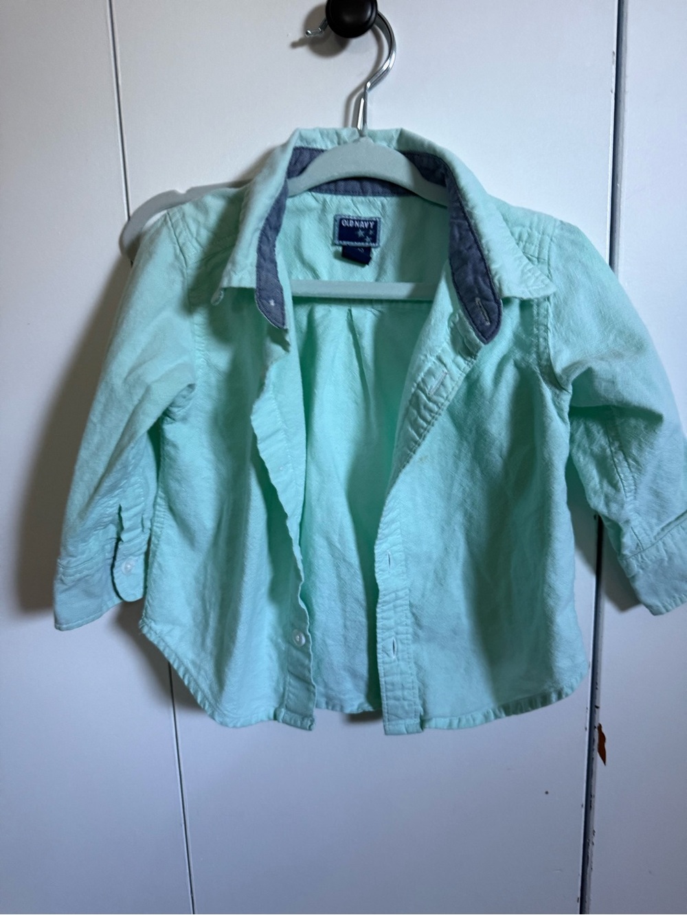 Old Navy Baby Mint Green Button-Up Jacket